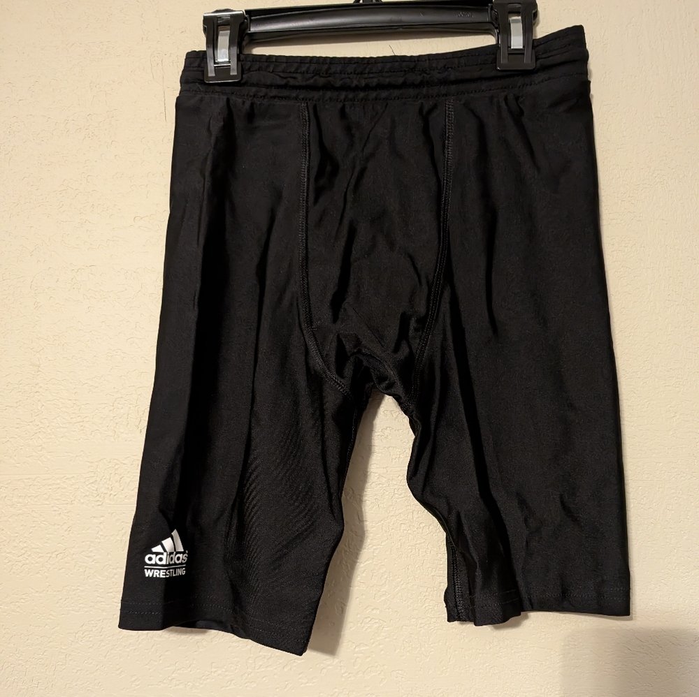 Adidas Kids Black Wrestling Shorts